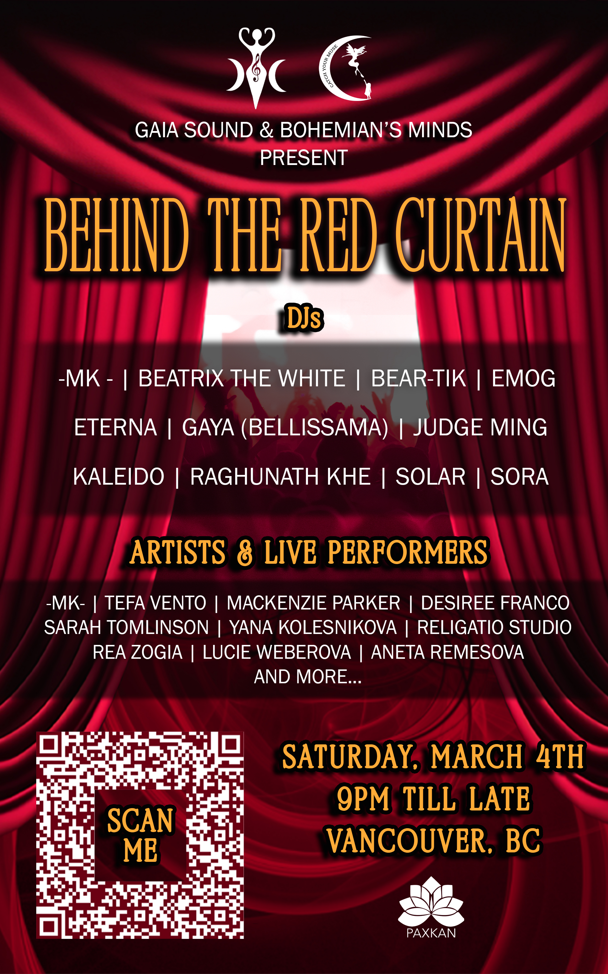 Behind the Red Curtain flyer